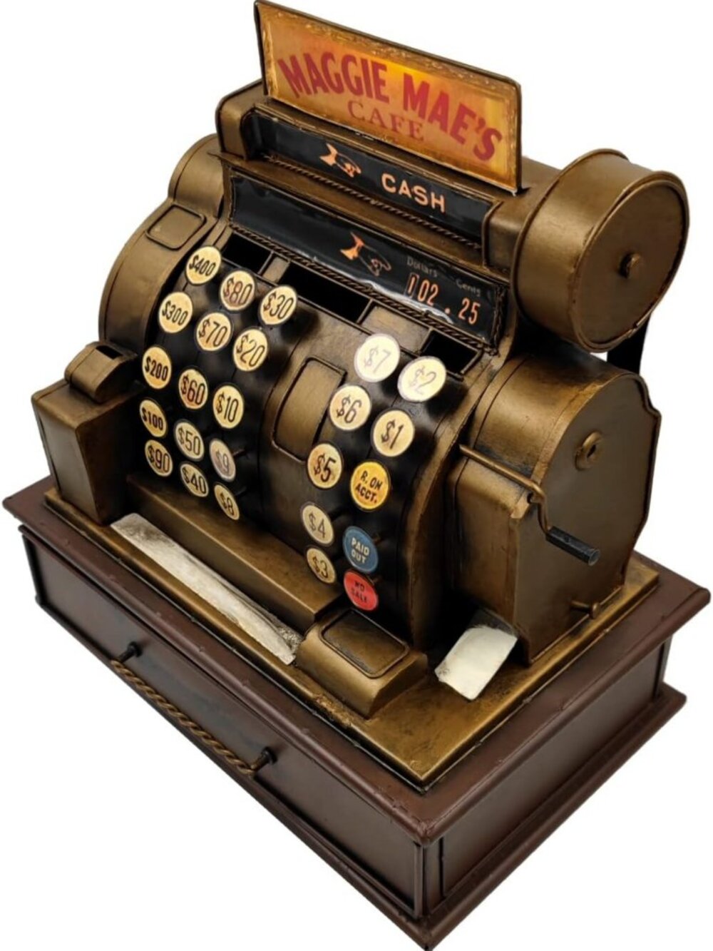 Vintage Piggy Bank Cash Register Money Storage Box - Retro Collectible Decor